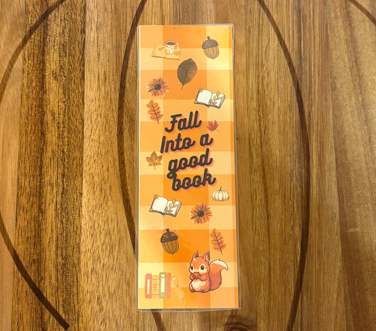 "Fall Into a Good Book" Bookmark